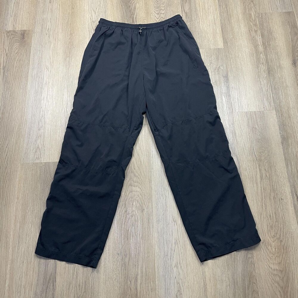 Adidas Pants Mens XL Black Lightweight Athletic Track Elastic Waist Pockets